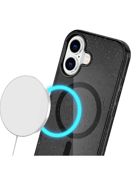 Bfs iPhone 16 Plus Kılıf Glow Magsafe Kapak - Siyah fırsatları