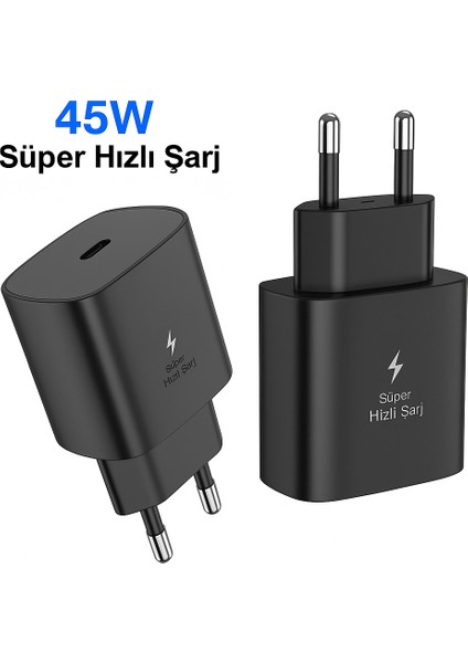 45W Süper Hızlı Şarj Adaptörü | Type-C Çıkışlı, Güvenli ve Hızlı Şarj Cihazı modelleri