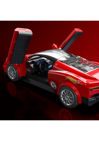 ™ Hot Wheels® Speed Serisi - Maserati MC20 Yapı Oyuncağı Seti (250 Parça), Koleksiyoncular Için JFR90