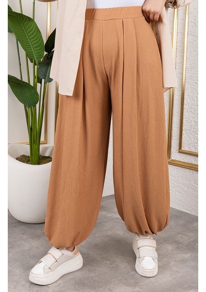 Beli Lastikli Şalvar Pantolon 0001-06 Taba fiyatları