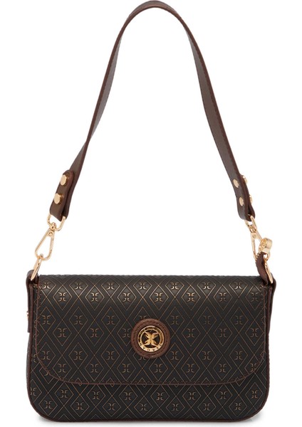 Bronz Print Kadın Omuz Çantası - S1WPR0000800-R7P