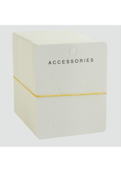 Msa-Shop 6 Delikli Beyaz Lüx Küpe Kartı-Beyaz fiyatları