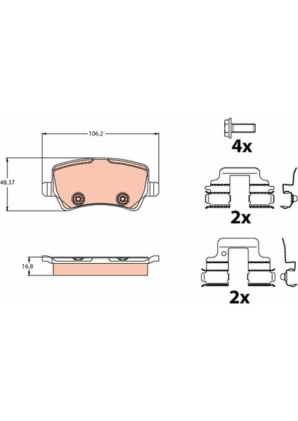 Arka Balata Mondeo 07 >galaxy 06 > Smax 06 > Volvo S60 >S80 06 >V70 07 >V60 XC60 Freelander 2.2 06 > 31317483