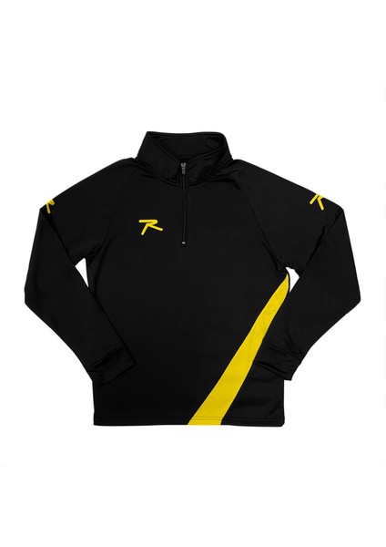 Yarım Fermuarlı Üst Sponte Siyah