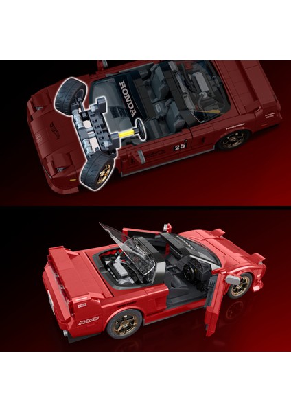 ™ Hot Wheels® Elite Serisi - '90 Acura Nsx Yapı Oyuncağı Seti (876 Parça), Koleksiyoncular Için JFT17 modelleri