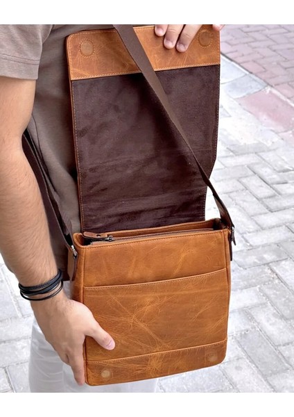 Hakiki Deri Erkek Çanta Askı Kayışlı Fermuarlı 2111 fiyatları