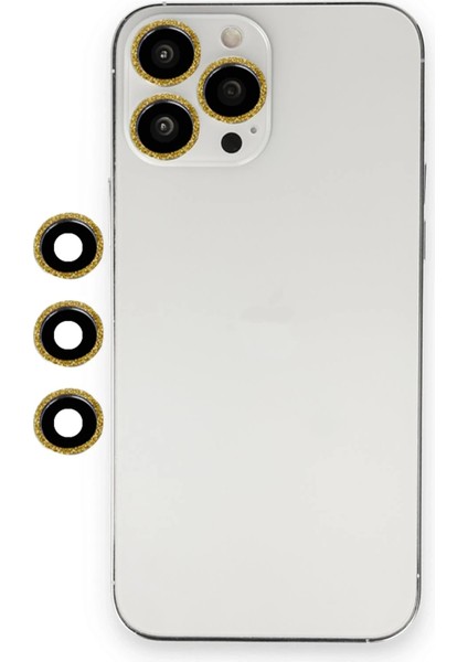 Bfs iPhone 13 Pro Max Shine Kamera Lens - Gold