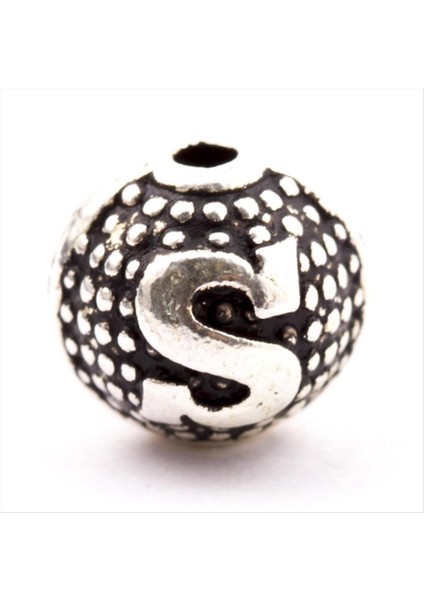 Msa-Shop 8 mm Metal Harf Metal Tesbih Harfi -S