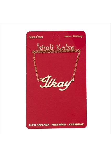 Msa-Shop Ilkay Isimli Kolye -Sarı
