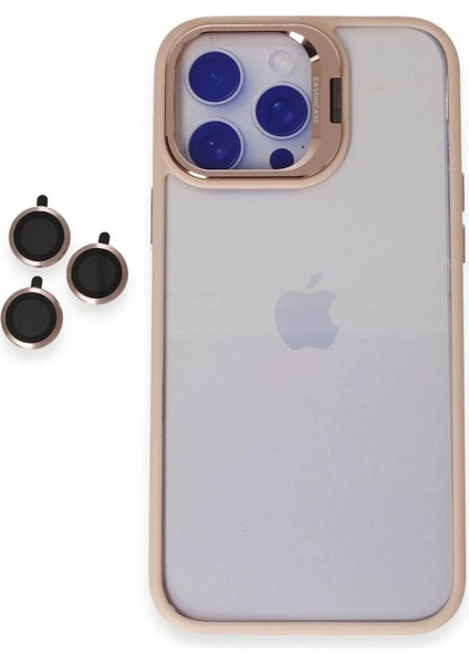 Bfs iPhone 14 Pro Kılıf Roblox Lens Standlı Kapak - Pudra