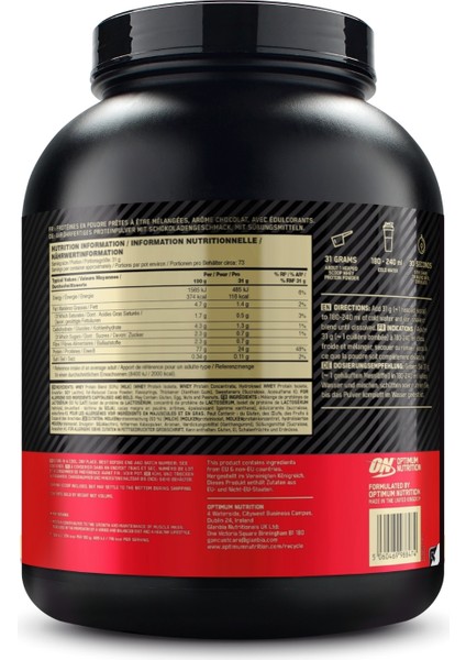 Whey Gs Double Çikolata Aromalı 2.26KG 73 Servis - Gold Shaker 2'li Set indirimleri