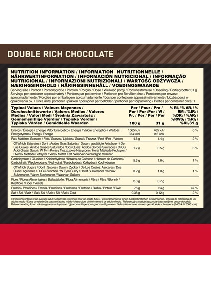 Optimum Gold Shaker 600 ml Shaker-Spor ve Fitness - Whey Gold Standard Çikolata Aromalı Şase 31G 1 Servis