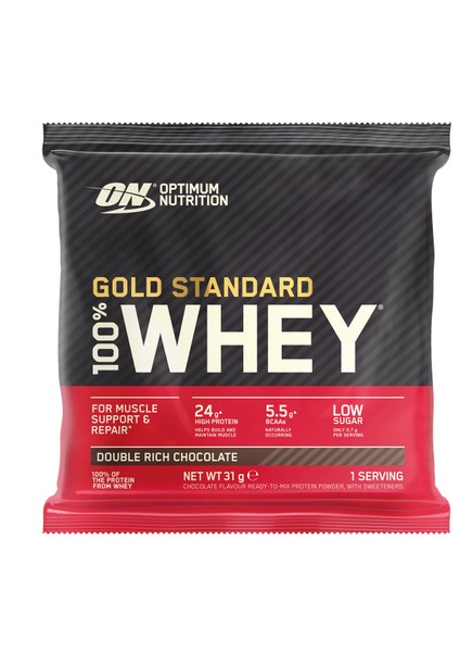 Whey gold Standard Çikolata Aromalı Şase 31 g 1 Servis 5 'li - Optimum Shaker modelleri