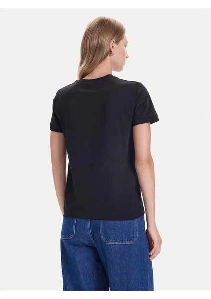 Unique Kadın Siyah Aktif Regular Fit T-Shirt V5BI16K8FQ4-JBLK modelleri