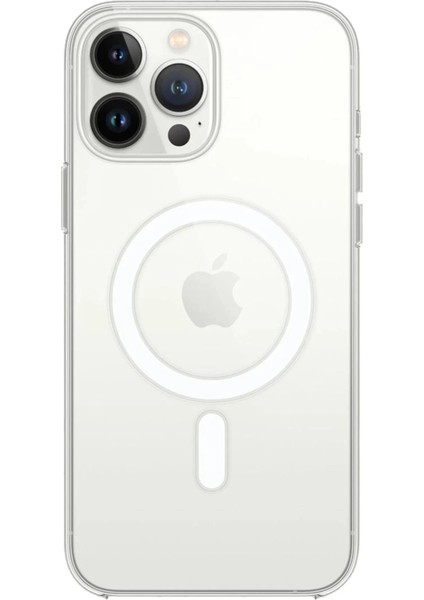 Bfs iPhone 15 Pro Max Kılıf Pc Real Magsafe Kapak - Şeffaf