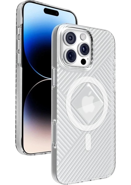 Bfs iPhone 16 Pro Max Stella Pc Sert Magsafe Kılıf - Şeffaf