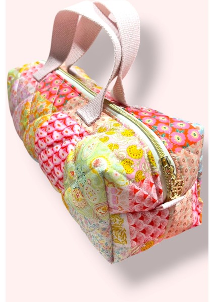 Patchwork Desenli El Yapımı Dyson Saç Şekillendirici Çantası modelleri