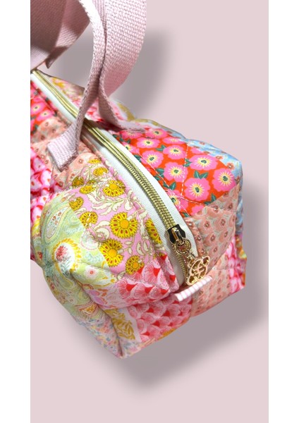 Patchwork Desenli El Yapımı Dyson Saç Şekillendirici Çantası indirimleri