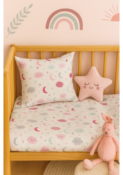 Nevresim Takımı Hayvan Temalı, Fermuarlı, %70 Pamuk % 30 Polyemid , 100X150 Bebek Nevresim Takımı