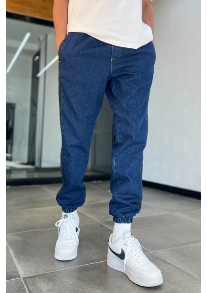 Erkek Lacivert Jogger Kot Pantolon
