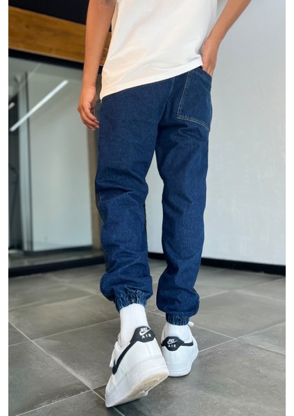 Erkek Lacivert Jogger Kot Pantolon modelleri