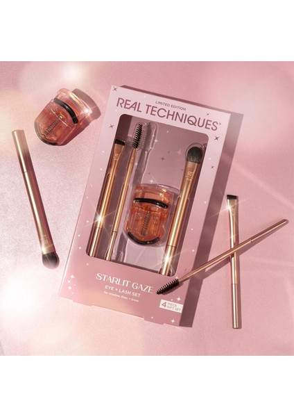 Şık Göz ve Kirpik Makyaj Fırça Seti, Limited Edition, Profesyonel ve Zarif Tasarım indirimleri