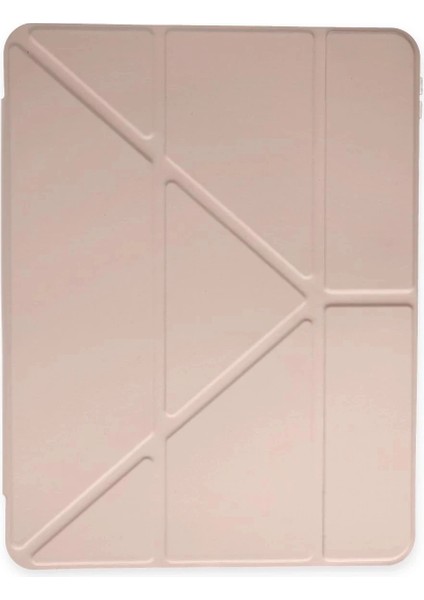 Bfs iPad 10.2 (8.nesil) Kılıf Kalemlikli Hugo Tablet Kılıfı - Rose Gold modelleri