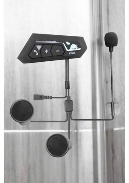 Interkom Intercom Kask Kulaklık BT22 Bluetooth Motosiklet Kulaklık 5.0 Bluetooth modelleri