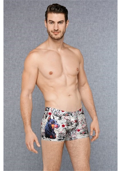 Erkek Modal Baskılı Boxer 1808