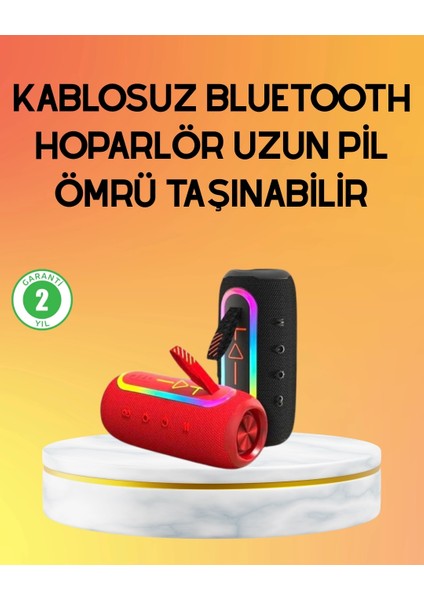 Yüksek Ses Kaliteli Kablosuz Hoparlör LED Işıklı