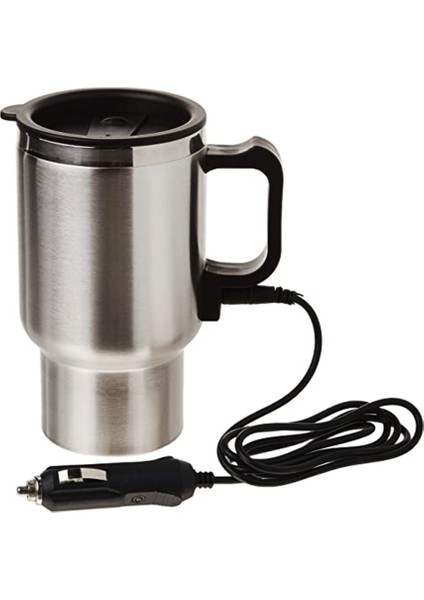 12V Çelik Bardak Kettle Su Isıtıcı, Çakmaklık Fişli, Çok Renkli