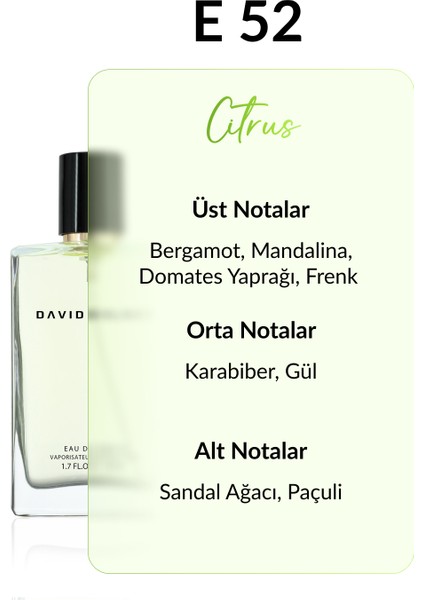 E52 Yesterday 50 ml Erkek Parfüm | Citrus-Meyve fiyatları