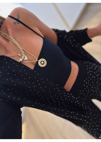 Buketli Kadın Dokuma Taş Detay Gömlekli Takım modelleri