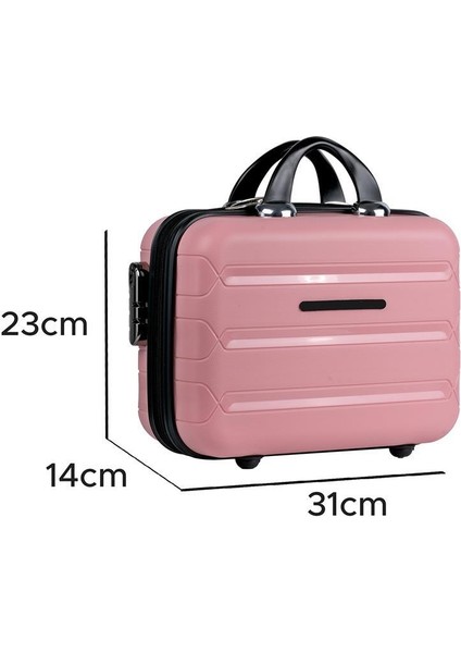 Mor Silikon Makyaj Çantası, El ve Seyahat Valizi, Hafif ve Şık Tasarım indirimleri