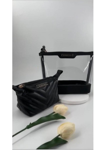 Şık ve Pratik Siyah Makyaj Çantası, Düzenli Taşıma Için Ideal Seçim fiyatları