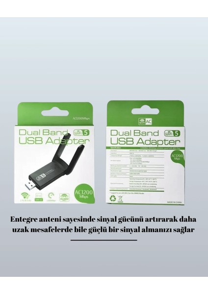 USB Wifi Adaptör – 1200 Mbps Hız fırsatları