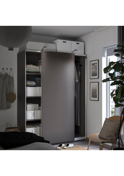 Pax Gardırop, Koyu Gri, 150X66X201 cm modelleri