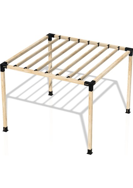 2.4 x 2.4 Metre Pergole Braket Seti 4 Ana Direkli - Izgaralı Pergole Seti fırsatları