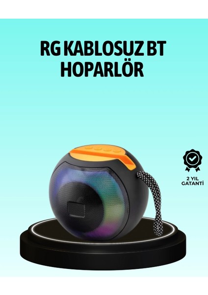 8 Saat Çalma Süreli Taşınabilir Bluetooth Hoparlör