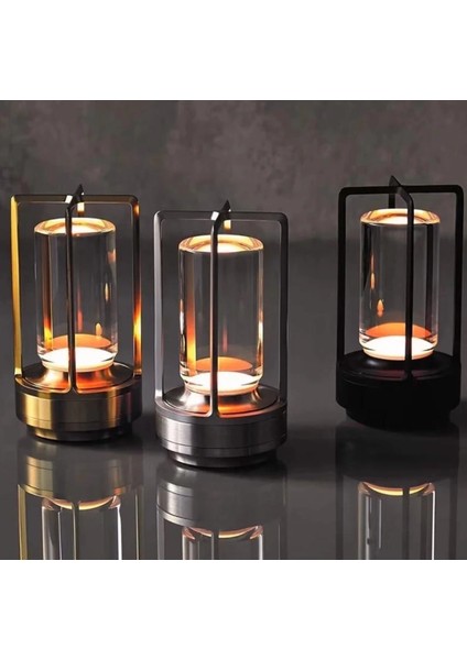 Noas YL86 1244 Halki Siyah Şarjlı Masa Lambası 3 Renk fırsatları