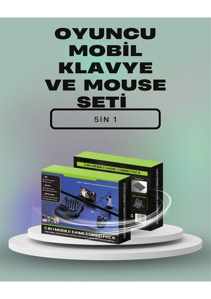Ergonomik Tasarımlı Kablosuz Oyun Seti – Mobil Cihazlarla Uyumlu Klavye Mouse Kiti