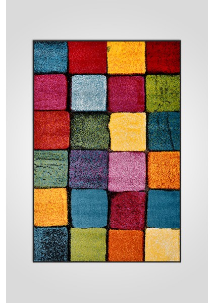 Colora Halı Koleksiyonu | Yumuşak Renkli Kare Halı, Tozumaz, Modern Tasarım ve Kolay Temizlik fırsatları