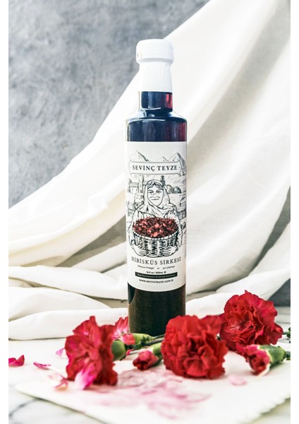 Sevinç Teyze Doğal Fermantasyon Hibisküs Sirkesi 500ML (Natural Fermentation Hibiscus Vinegar) modelleri