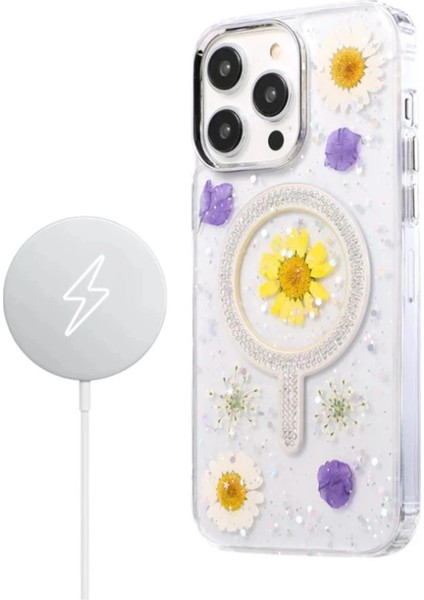 Bfs iPhone 14 Pro Max Flower Magsafe Kapak - Mor fiyatları