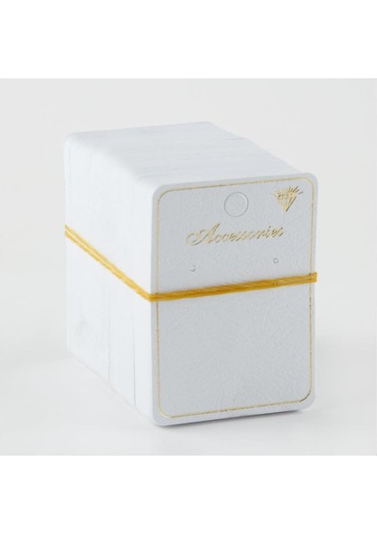 Sepetim 4 Delikli Küpe Kartı-Beyaz fiyatları