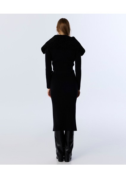 Suni Kürk Yakalı Triko TW6250050301001 fırsatları