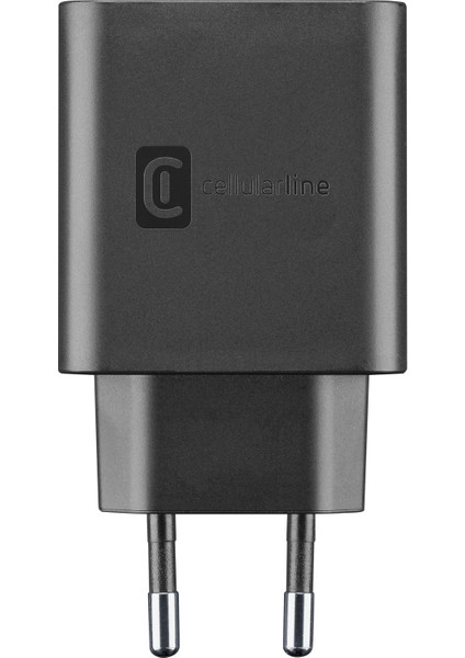 Cellularlıne Samsung 25W Dual Port Super Fast Şarj Adaptörü Siyah