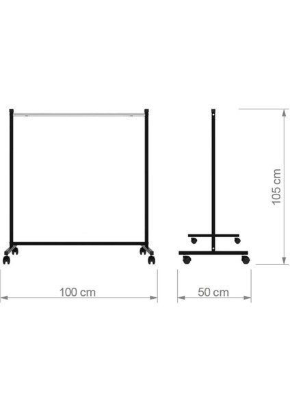 Ekonomik Tek Katlı Tekerlekli Askılık Elbise Askılığı Orta Stand fırsatları