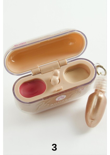 Allzey Ronassi Kalp Blush Concealer Highlighter-3 modelleri