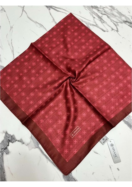 Siyane Monogram Pamuk Eşarp - 25